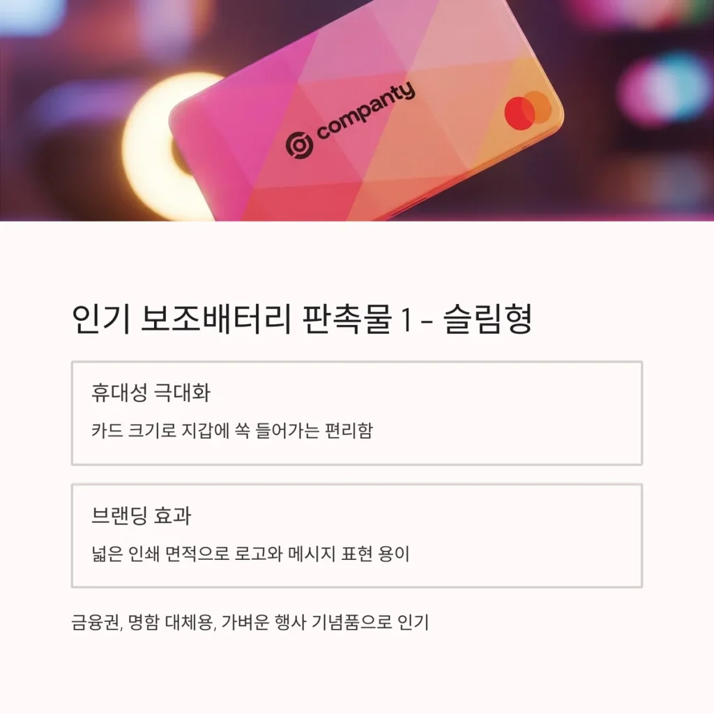 보조배터리 판촉물 제작 기업 답례품 추천