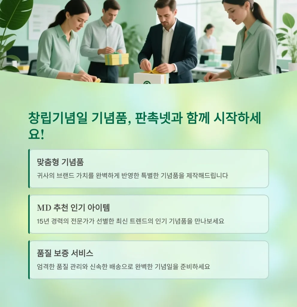 창립기념일 선물 제작 기념품 대량제작