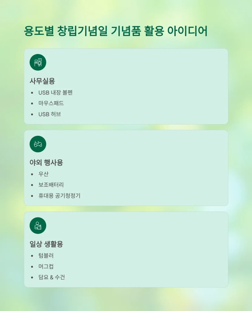 창립기념일 선물 제작 임직원 기념품 제작
