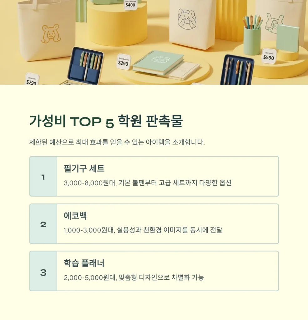 학원 판촉물 제작 피아노 학원 태권도 학원 미술학원 