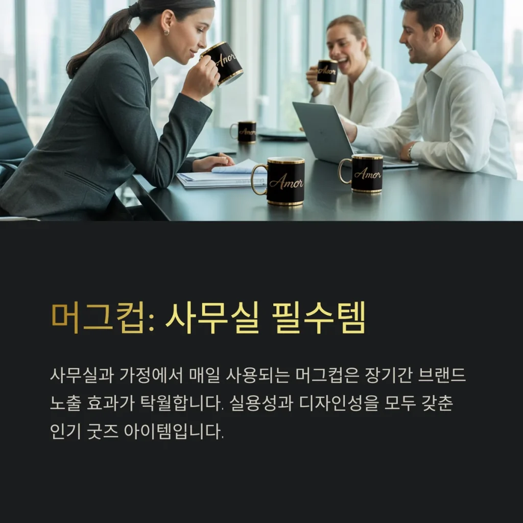 굿즈 제작 사이트 머그컵 단체선물