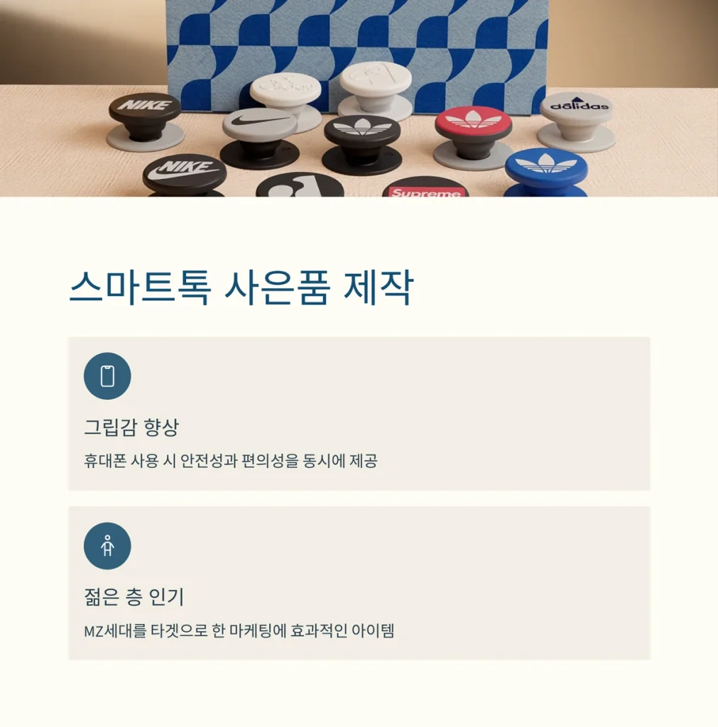 스마트톡 그립톡 주문제작 굿즈 제작 사이트 