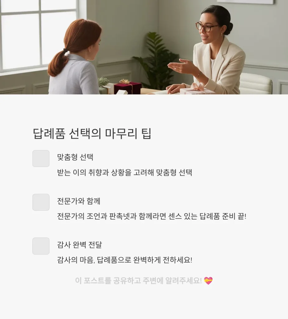 센스있는 답례품 제작 기업 답례품 행사 답례품