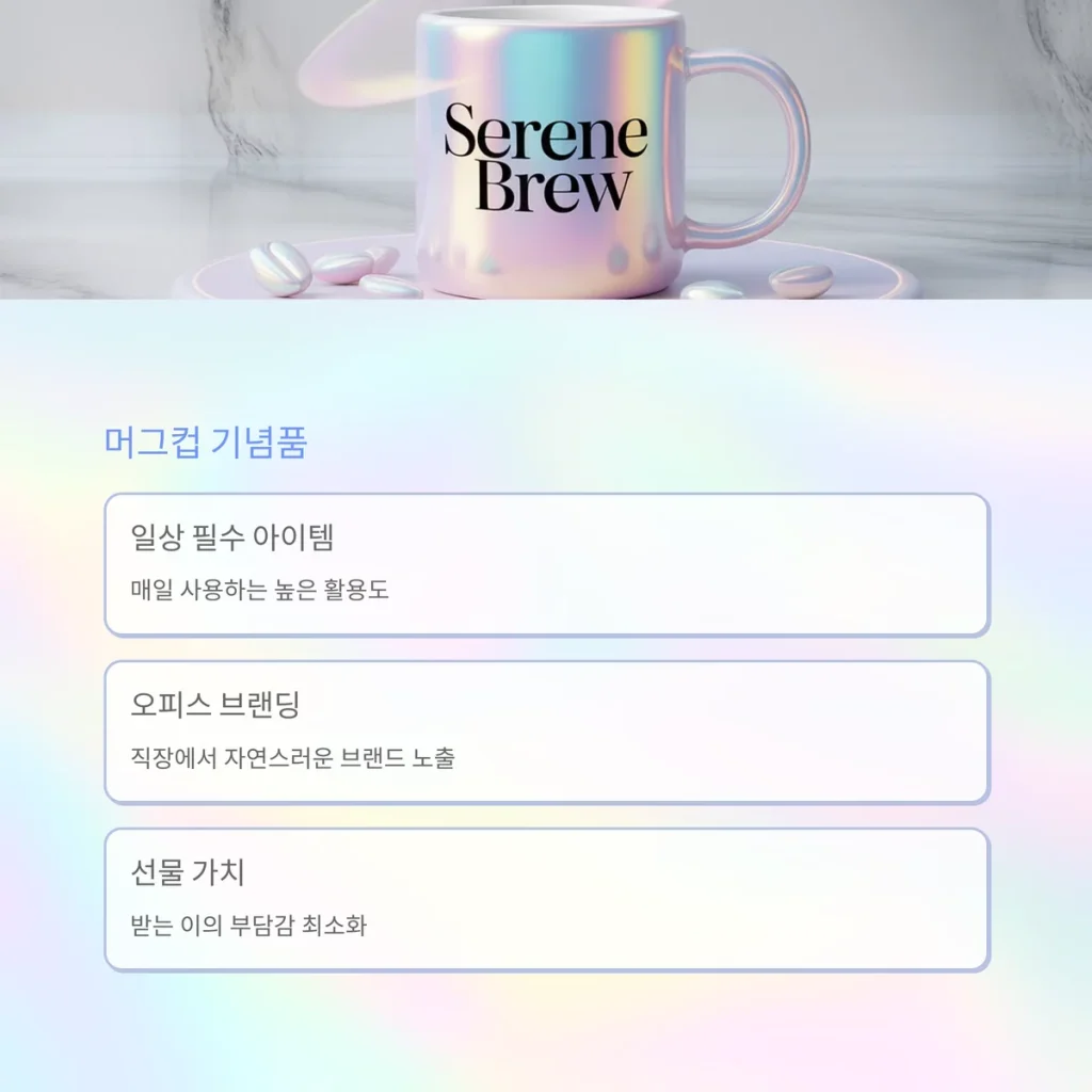 소량 판촉물 제작 머그컴 주문제작