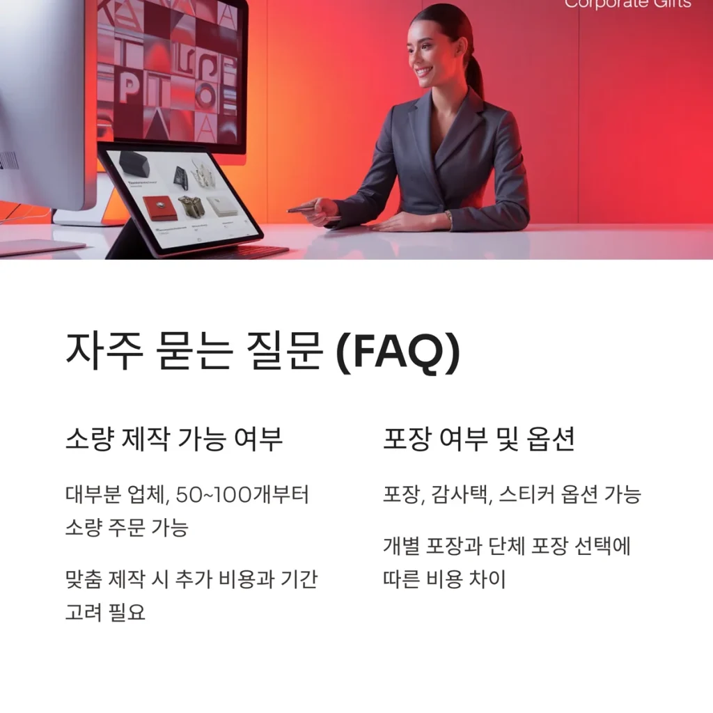 송년회 선물 포장주문 로고 인쇄