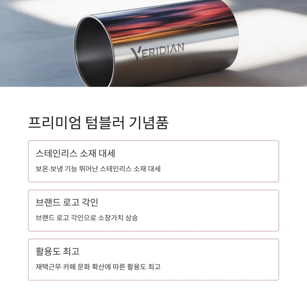 송년회 선물 텀블러 맞춤제작