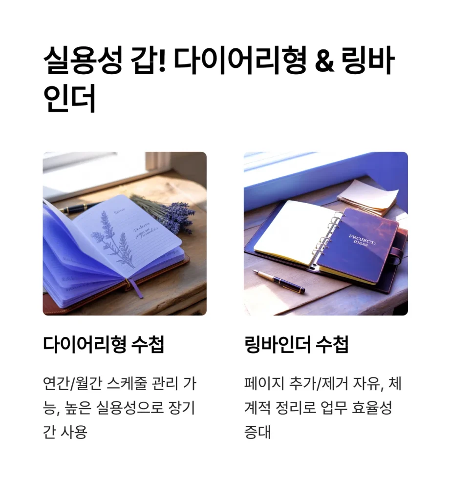 수첩 주문제작 다이어리 단체주문제작