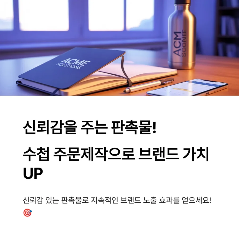 수첩 주문제작 학원 판촉물