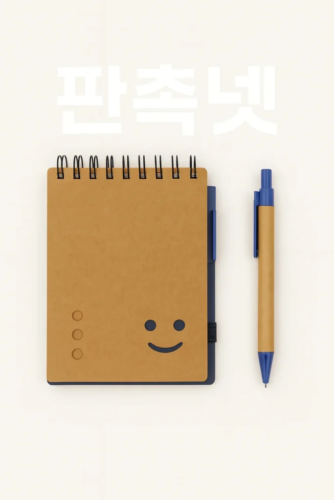 수첩 주문제작 수첩볼펜세트 센터방문 기념품