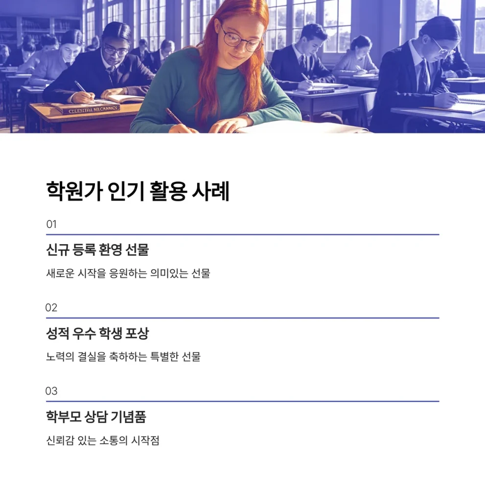 수첩 주문제작 영어학원선물 
