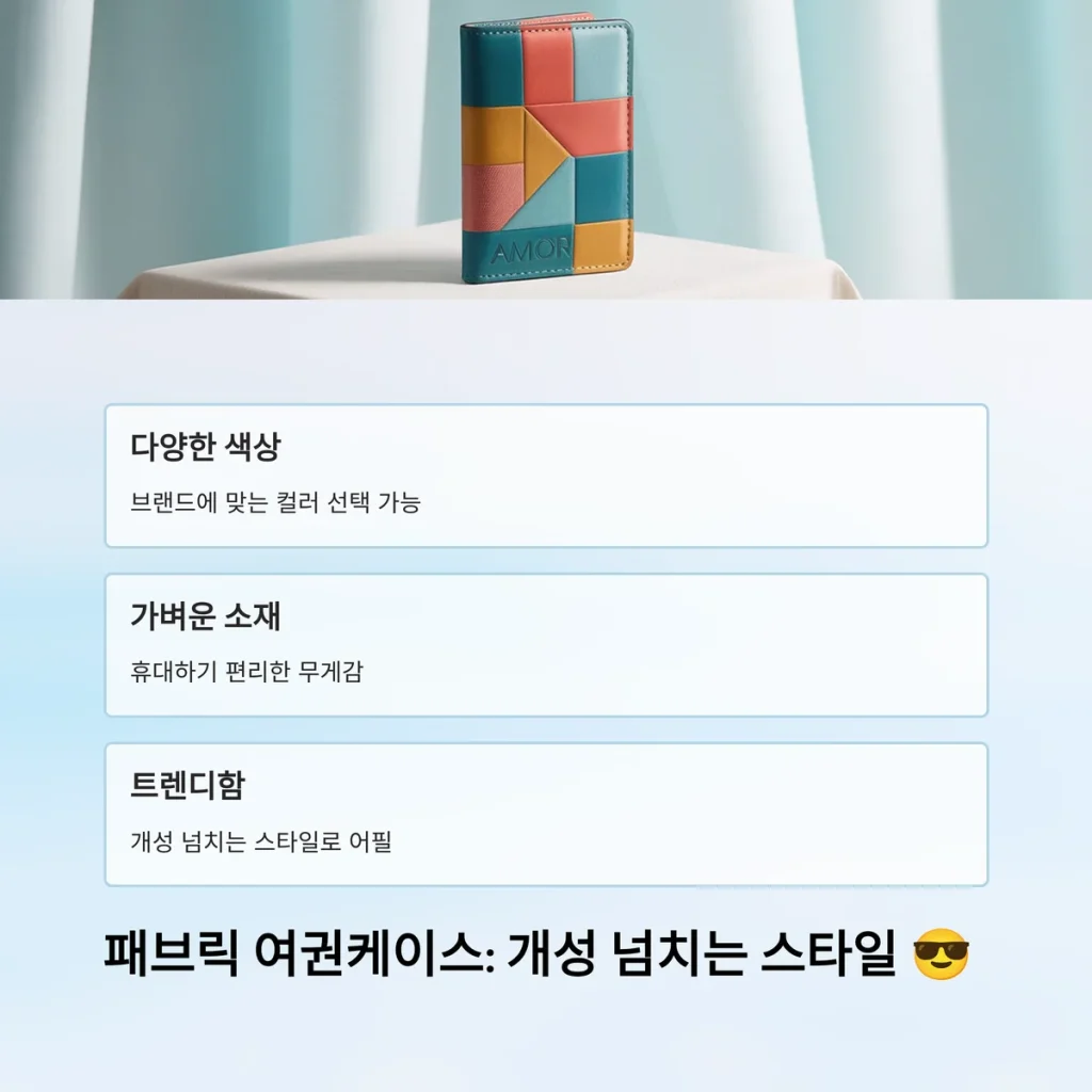 여권케이스 주문제작 여행사 홍보물품 추천