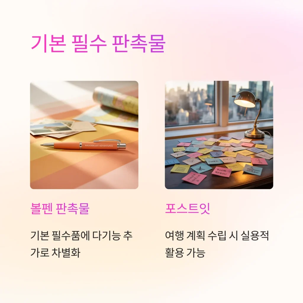 여행사 판촉물 제작 비용 맞춤 굿즈 제작