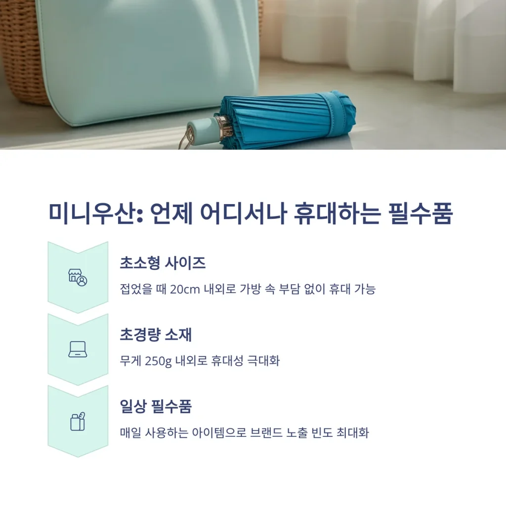 우산 판촉물 제작 브랜드 굿즈 제작