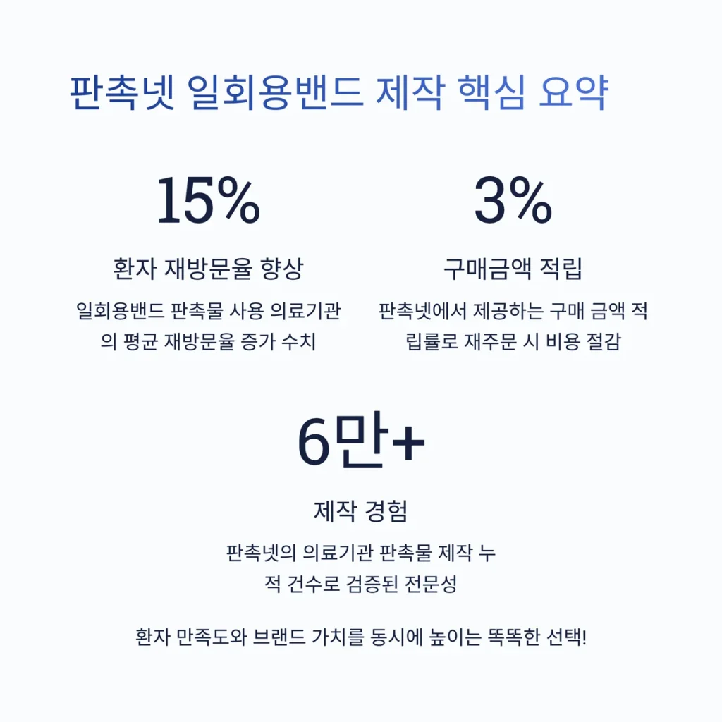 일회용밴드 제작 기념품 제작
