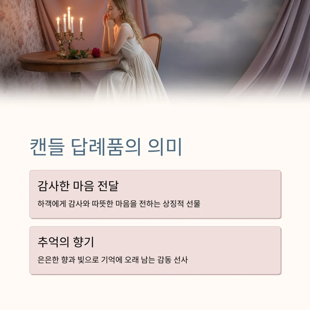 캔들 답례품 제작 장점 추천