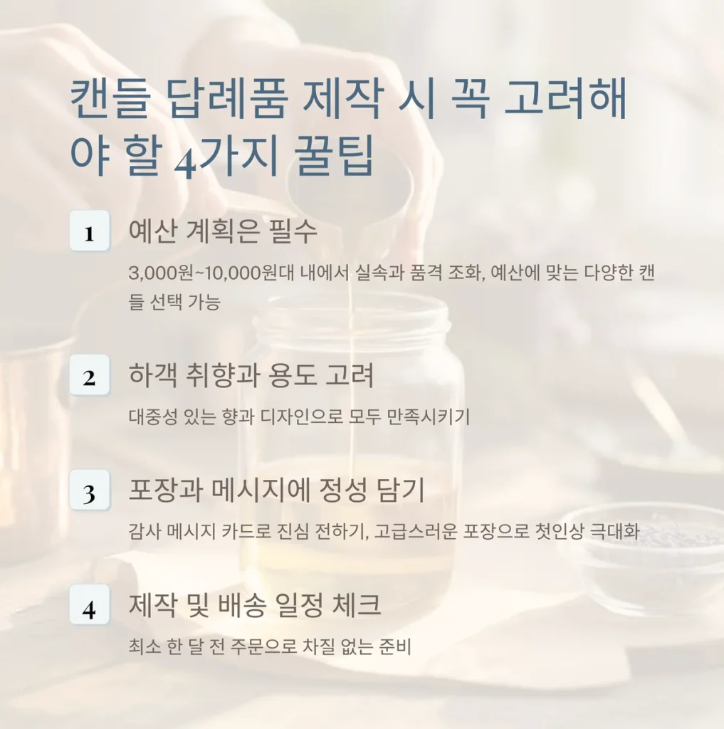 캔들 답례품 제작 향초 답례품 가격