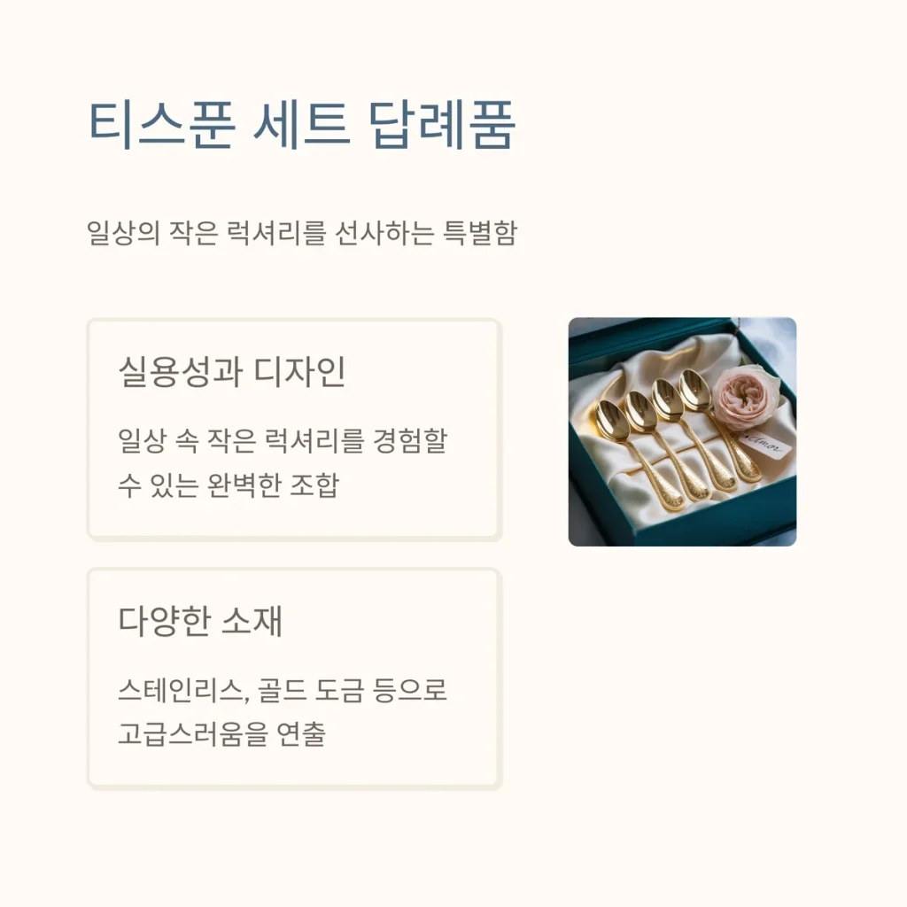 캔들 답례품 제작 티스푼 세트 답례품
