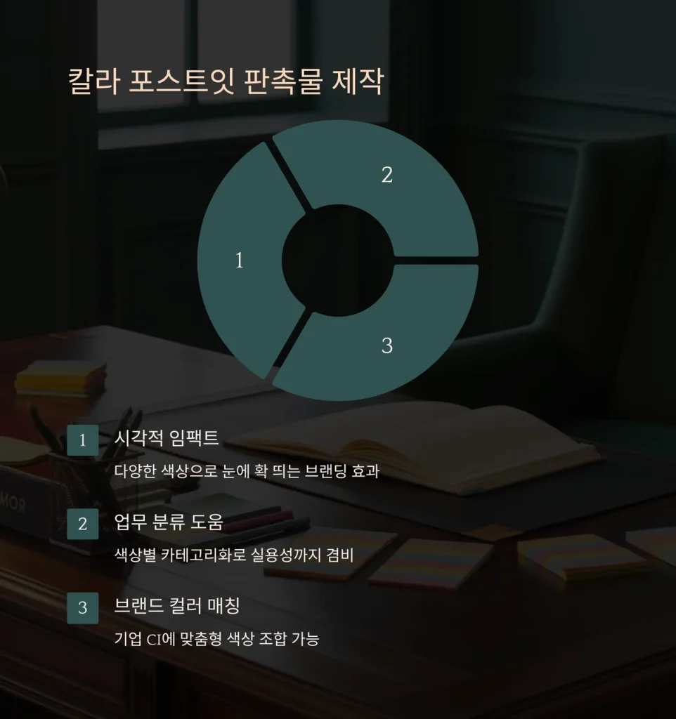 포스트잇 판촉물 제작 칼라포스트잇 인쇄 포장