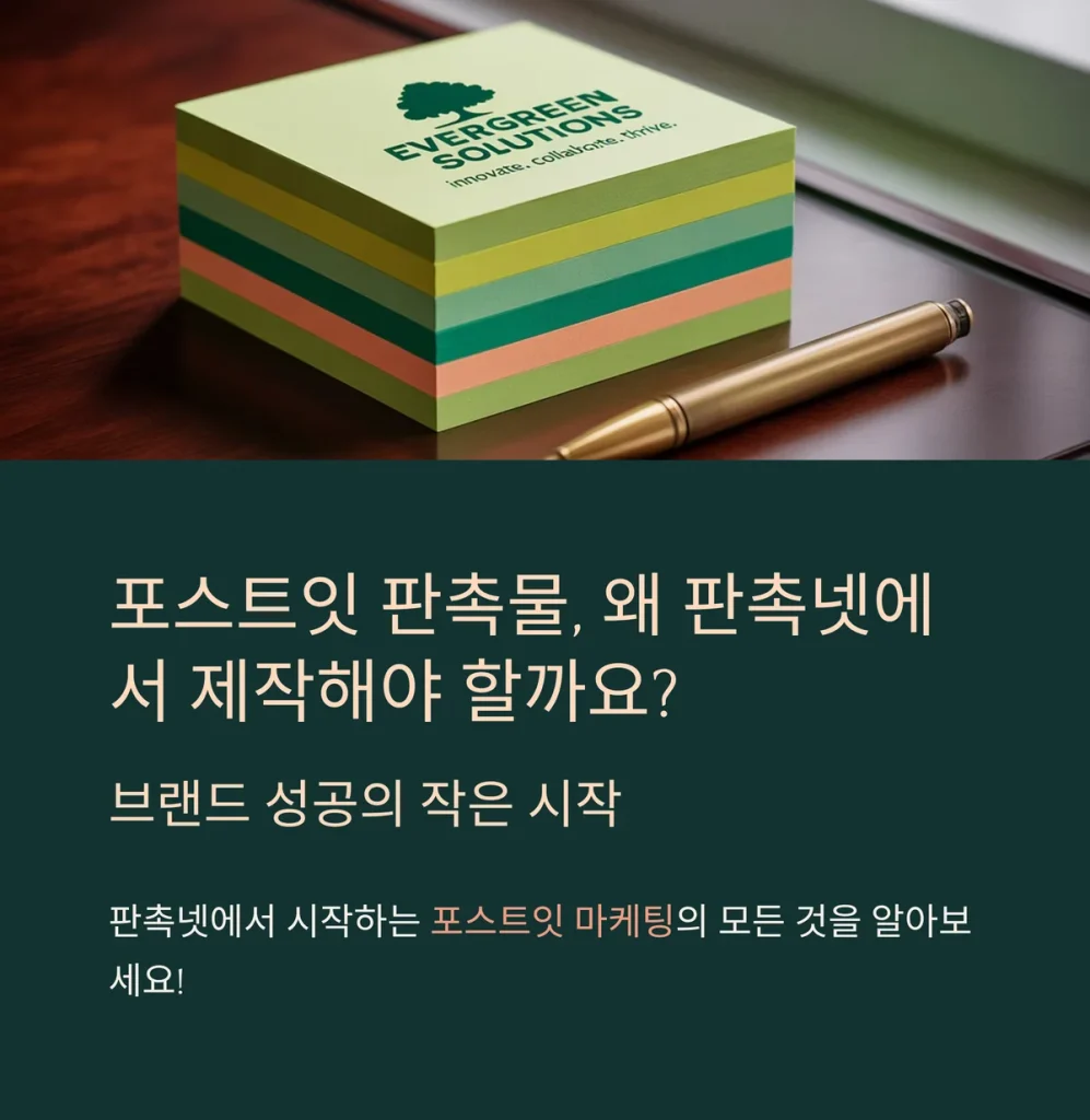 포스트잇 판촉물 제작 홍보물품 제작 사이트 추천