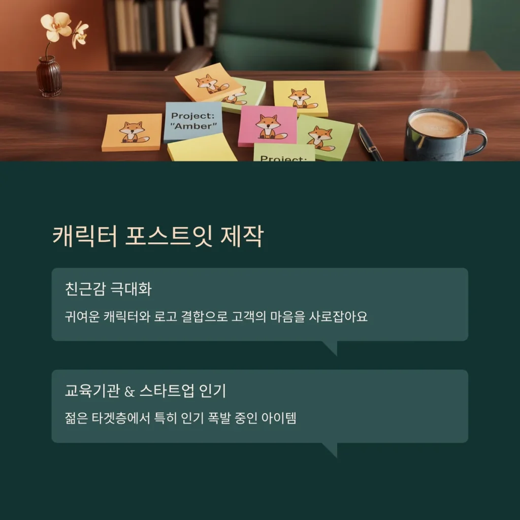 포스트잇 판촉물 제작 영어학원 판촉물