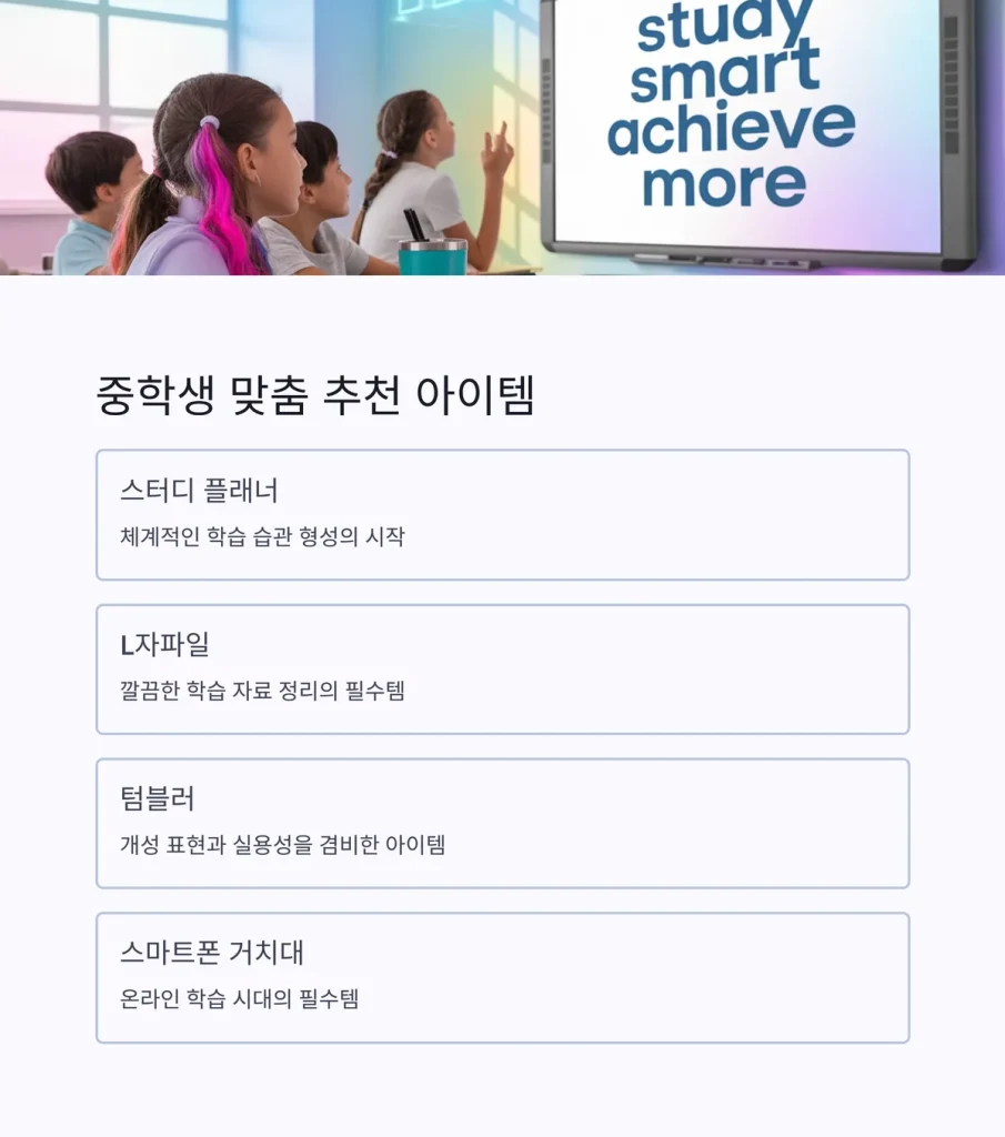 학생기념품 제작 중학생 단체선물 추천