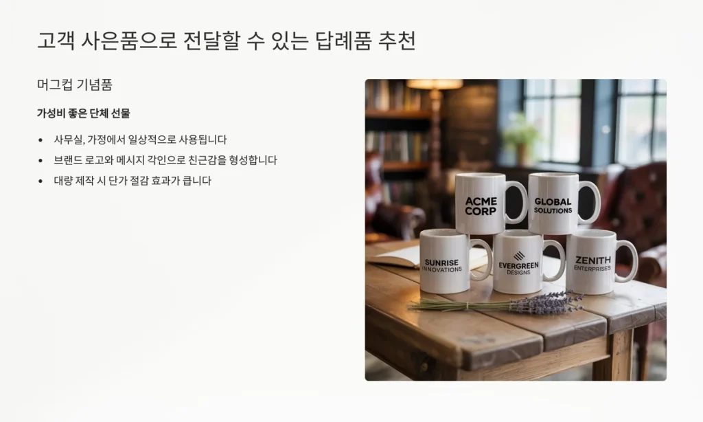 홍보물 제작 머그컵 사은품 제작