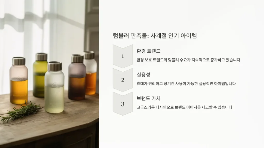 홍보물 제작 텀블러 소량제작