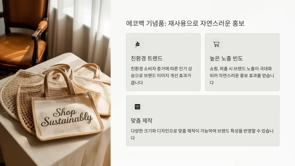 홍보물 제작 에코백 주문제작
