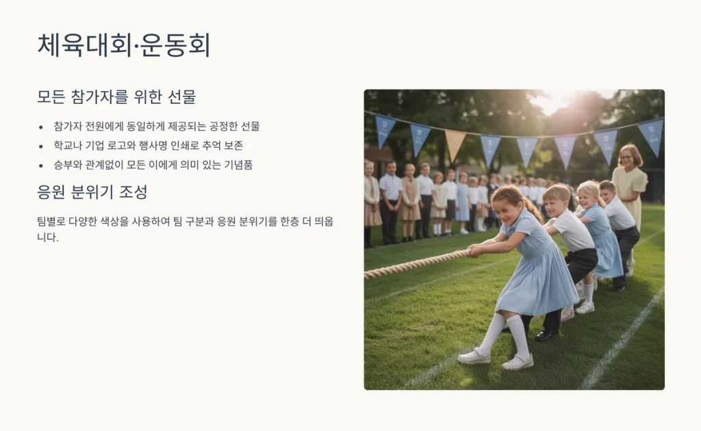 스포츠타올 제작 운동회 기념품