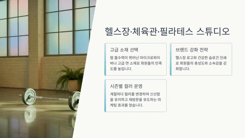스포츠타올 제작 헬스장 체육관 홍보물품 추천