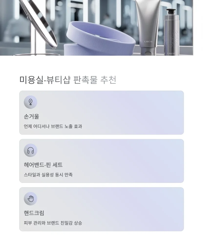 판촉물 추천 네일샵 미용실 오픈 사은품