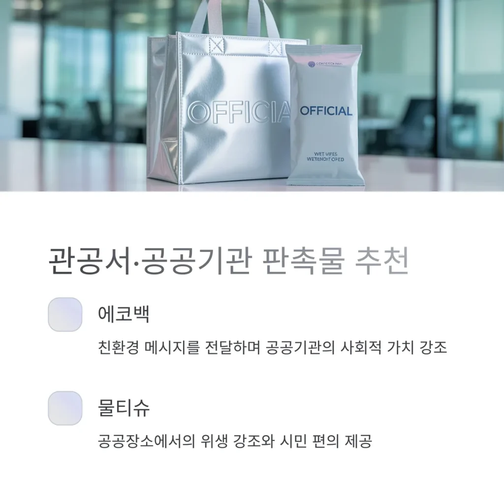 판촉물 추천 관공서 판촉물 공공기관 홍보물