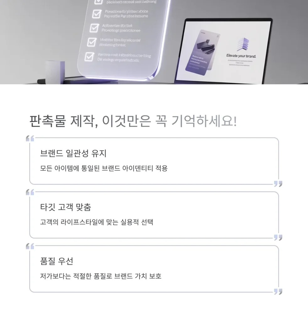 판촉물 추천 업체 후기 좋은 곳 소량제작 가능한곳