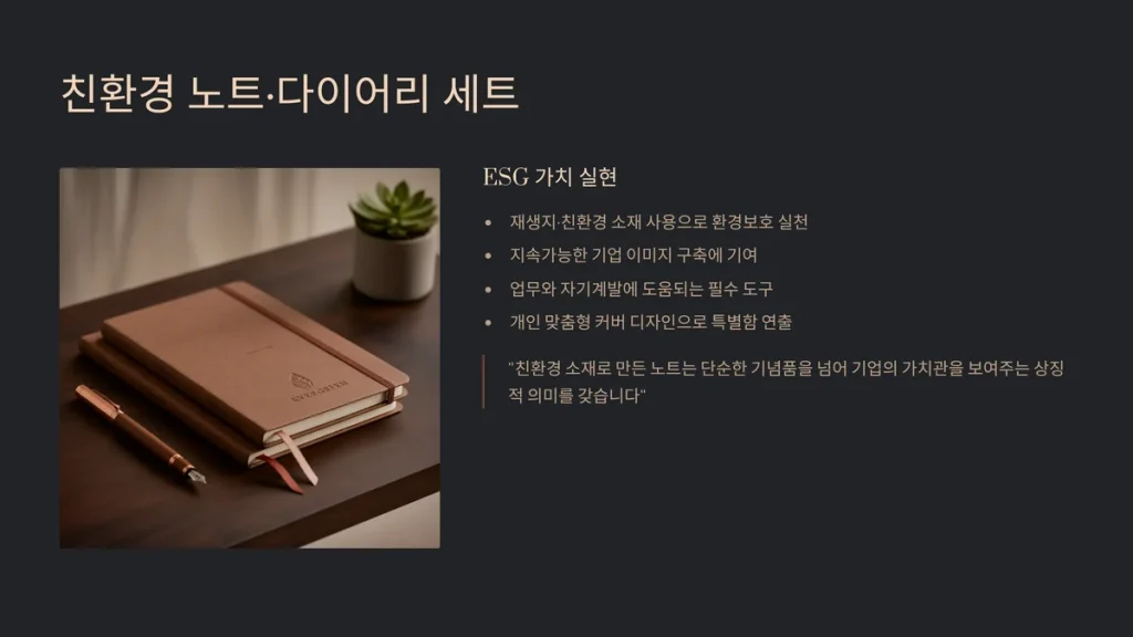 회사 기념품 제작 다이어리 제작 